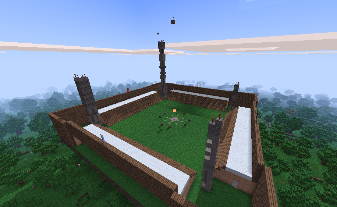 VoxeLibre Colisseum screenshot of the Spawn